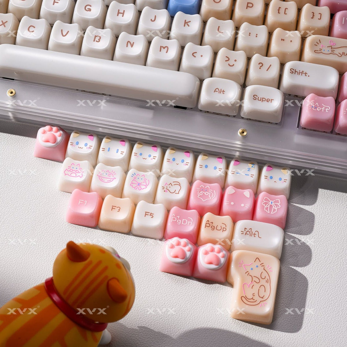 XVX House Cat Themed MAO Profile 149-Key Keycap Set - Agenda365.com