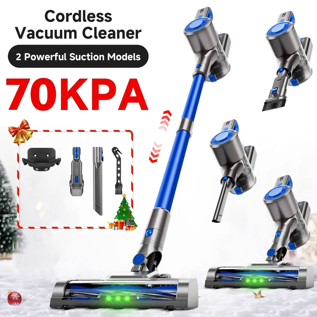 Cordless Vacuum Cleaner with LED Light & Removable Battery - Agenda365.com