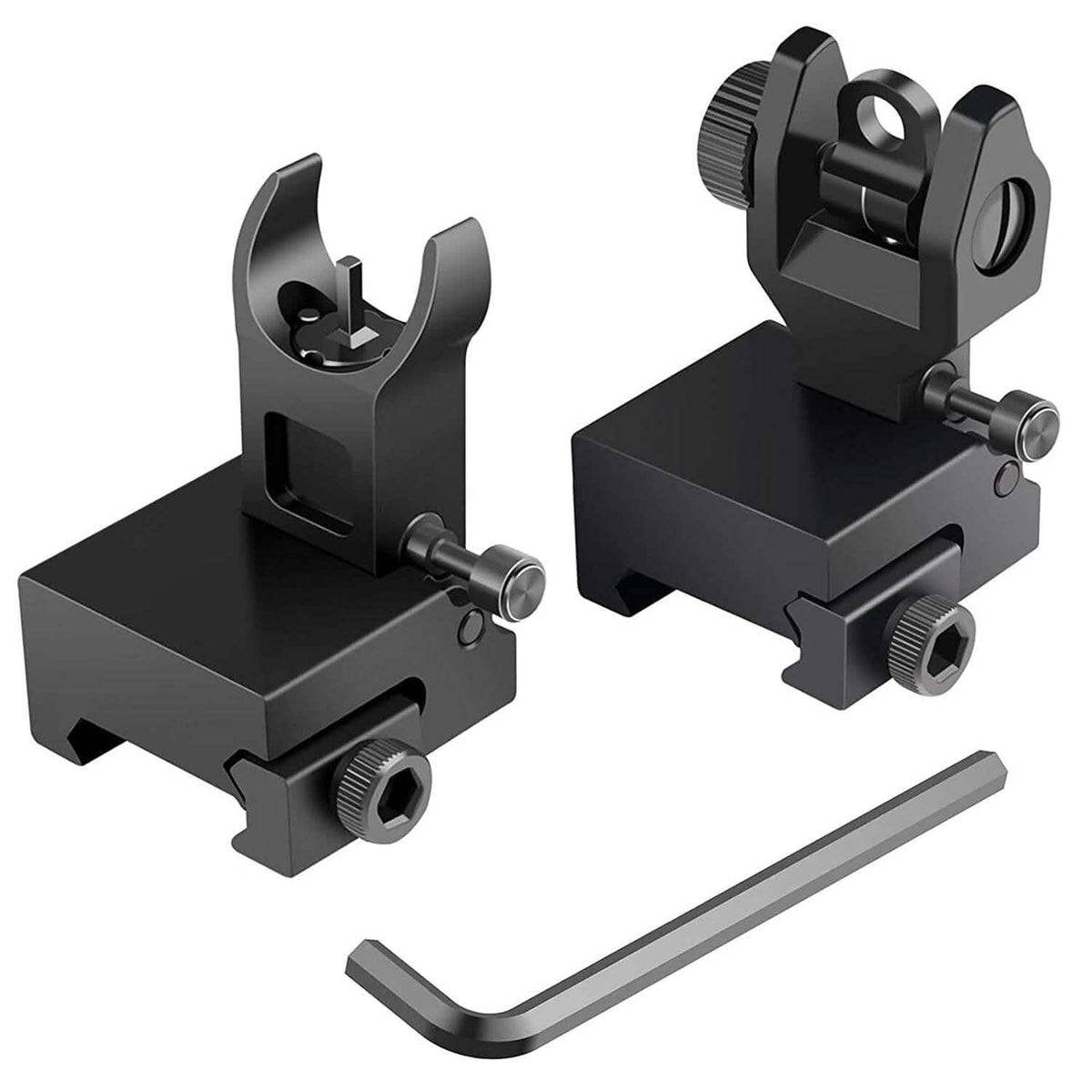 Flip Up Rear Front Aluminum Alloy Tactical Sight Set - Agenda365.com