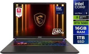 MSI Vector 16 HX AI Gaming Laptop RTX 5080 Ultra 9 275HX 16GB 1TB - Agenda365.com