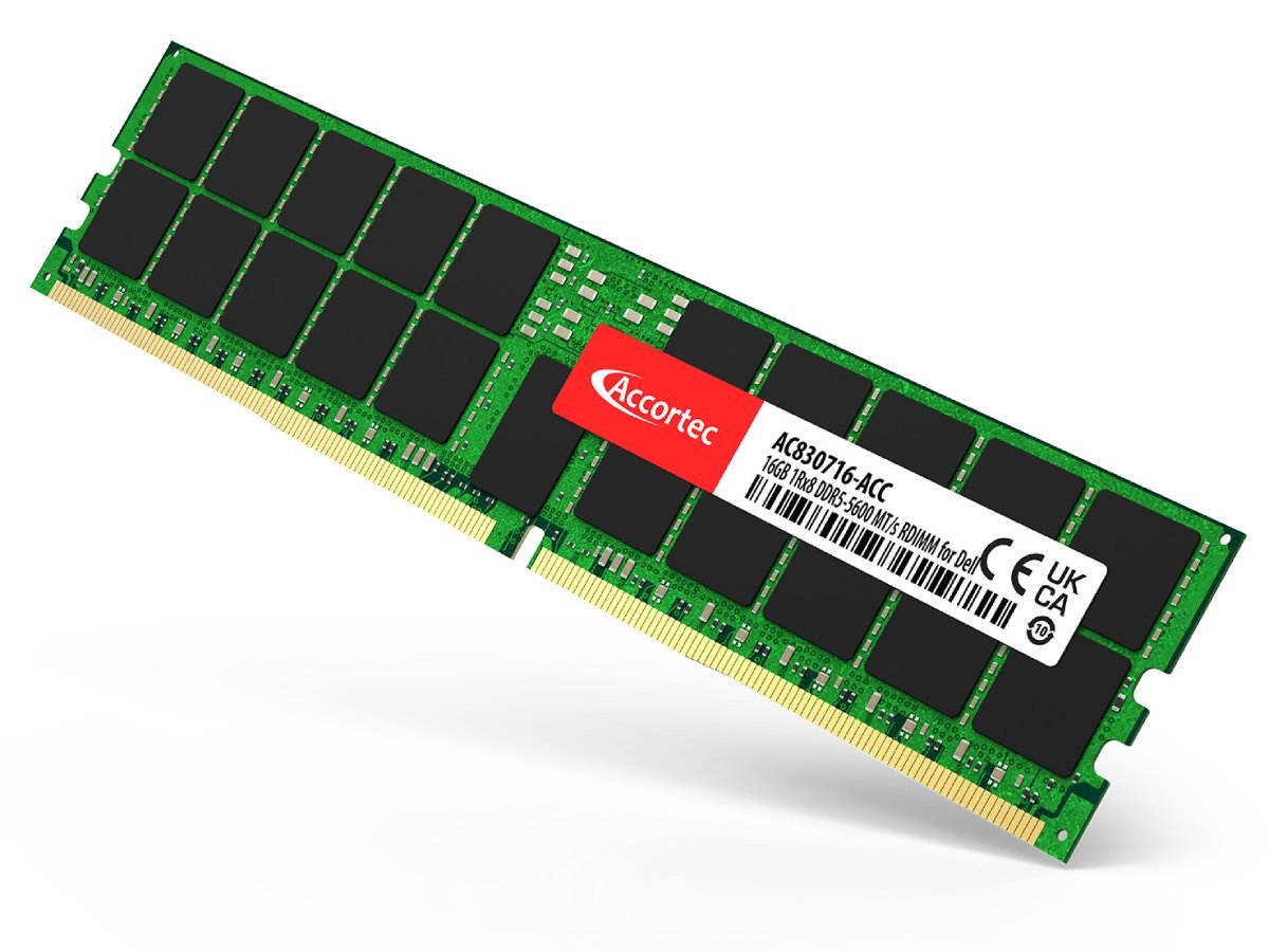 ACCORTEC INCORPORATED 16GB DDR5-5600 RDIMM Business Server Memory Module - Agenda365.com