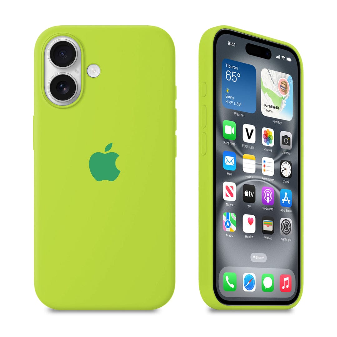 iPhone Silicone Case (Fluorescent Green) - Agenda365.com