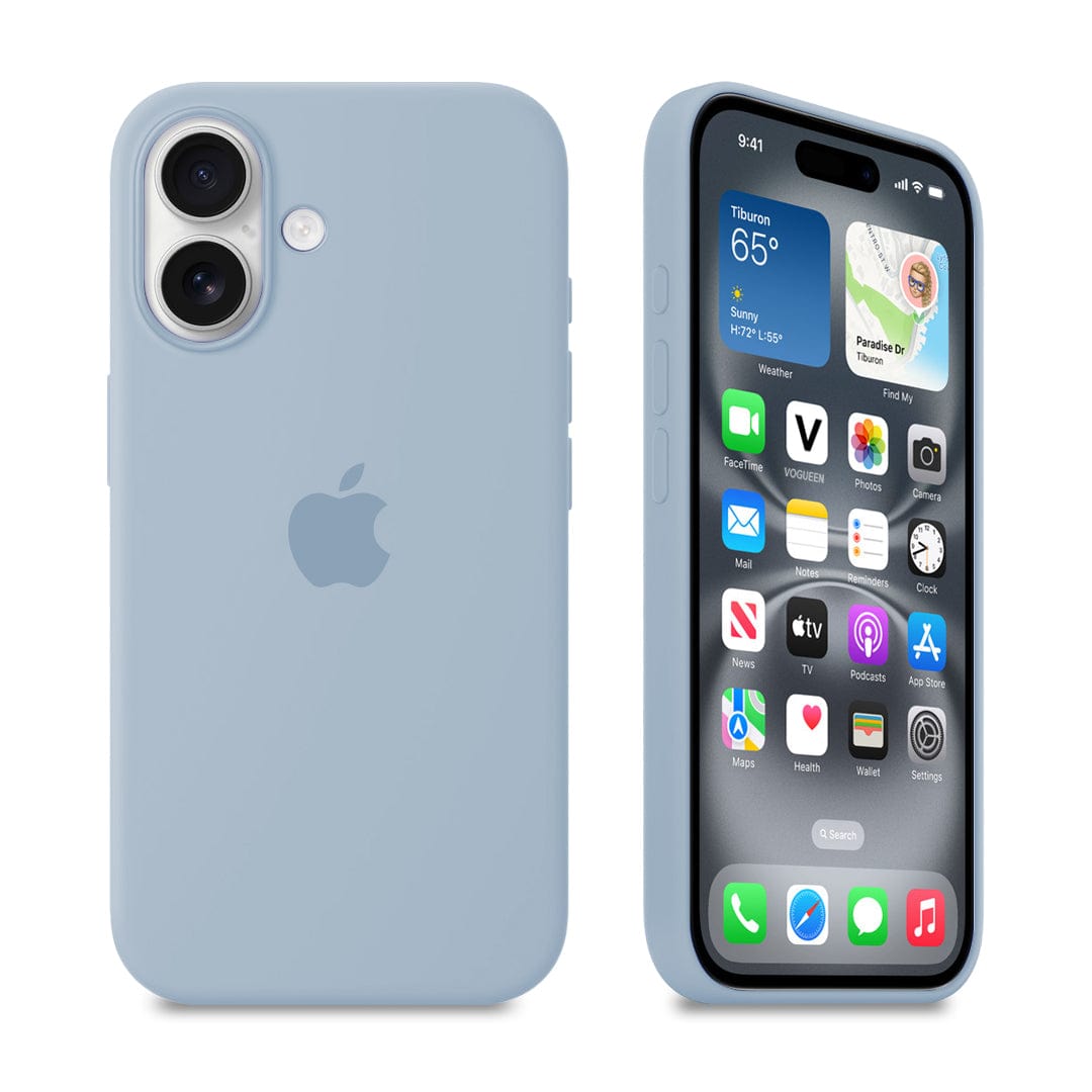 iPhone Silicone Case (Grey Blue) - Agenda365.com