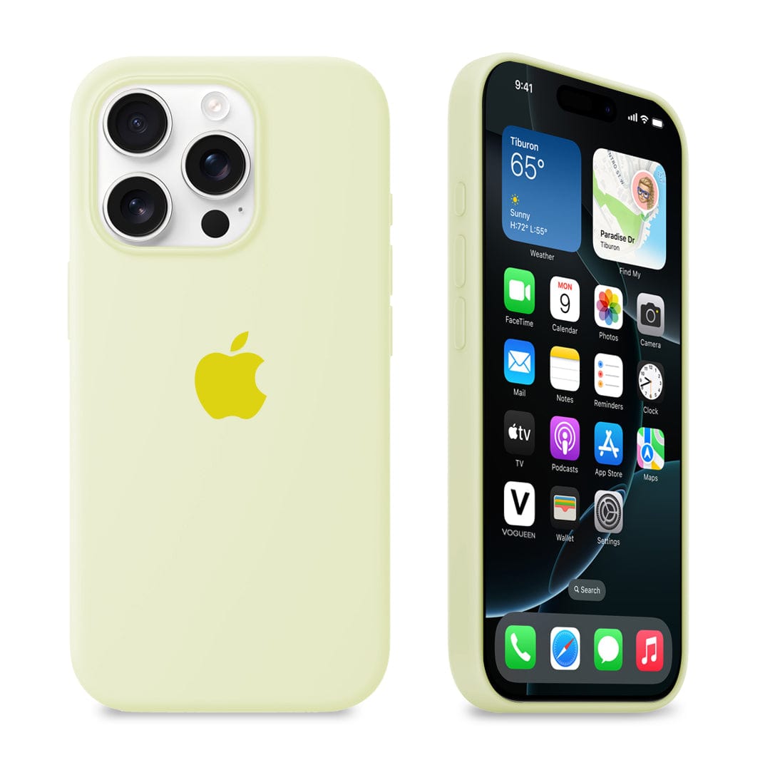 iPhone Silicone Case (Creamy Yellow) - Agenda365.com