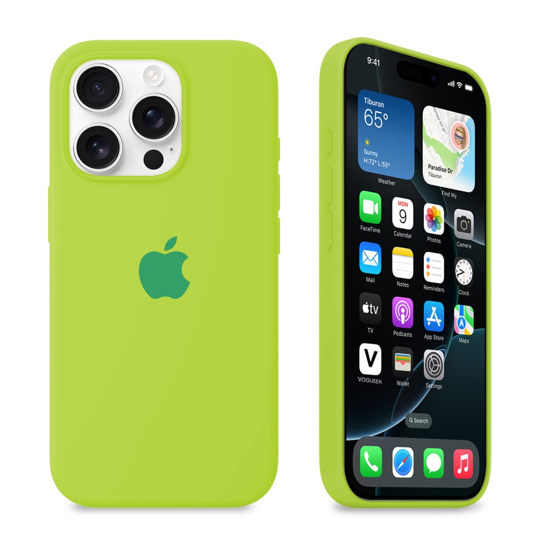 iPhone Silicone Case (Fluorescent Green) - Agenda365.com