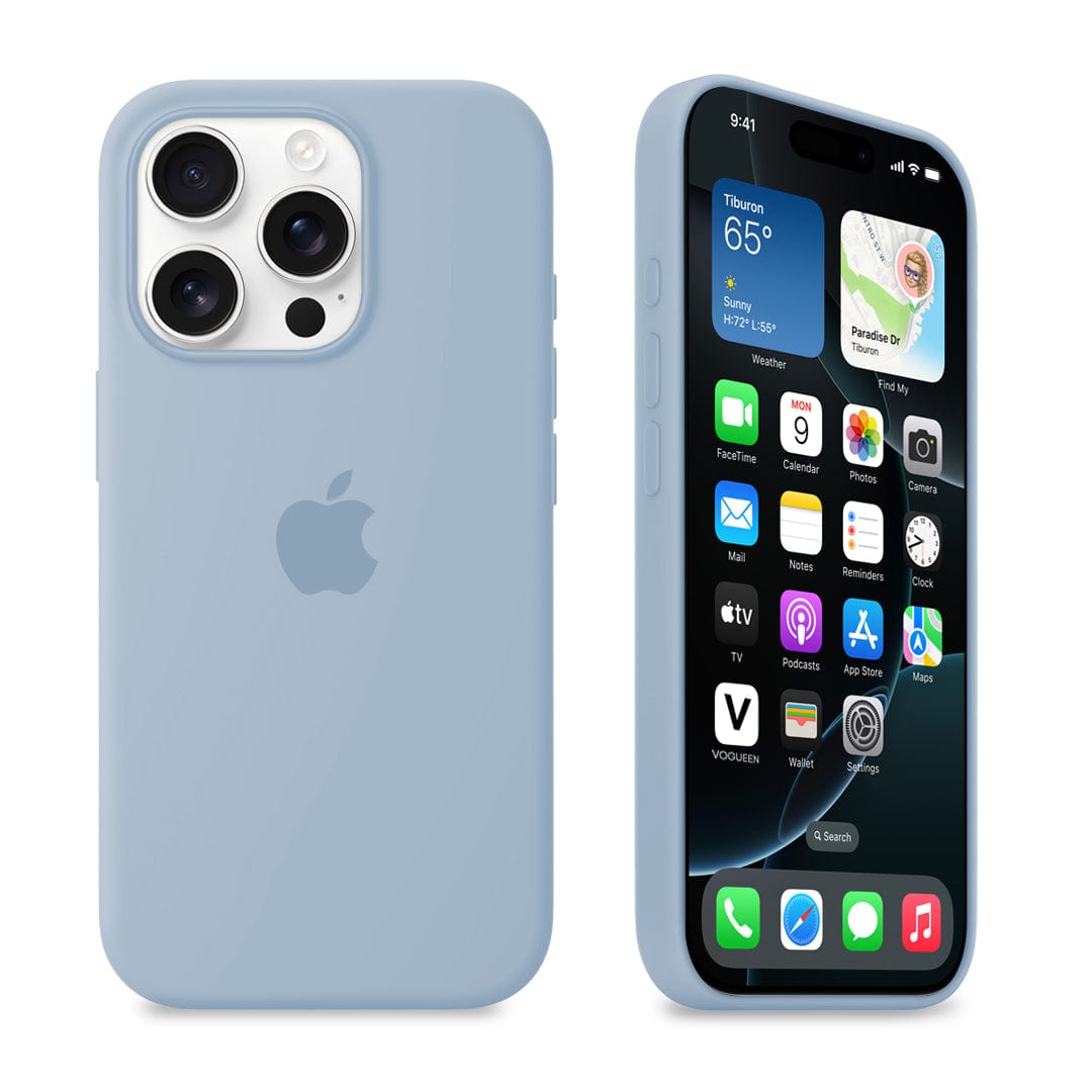 iPhone Silicone Case (Grey Blue) - Agenda365.com