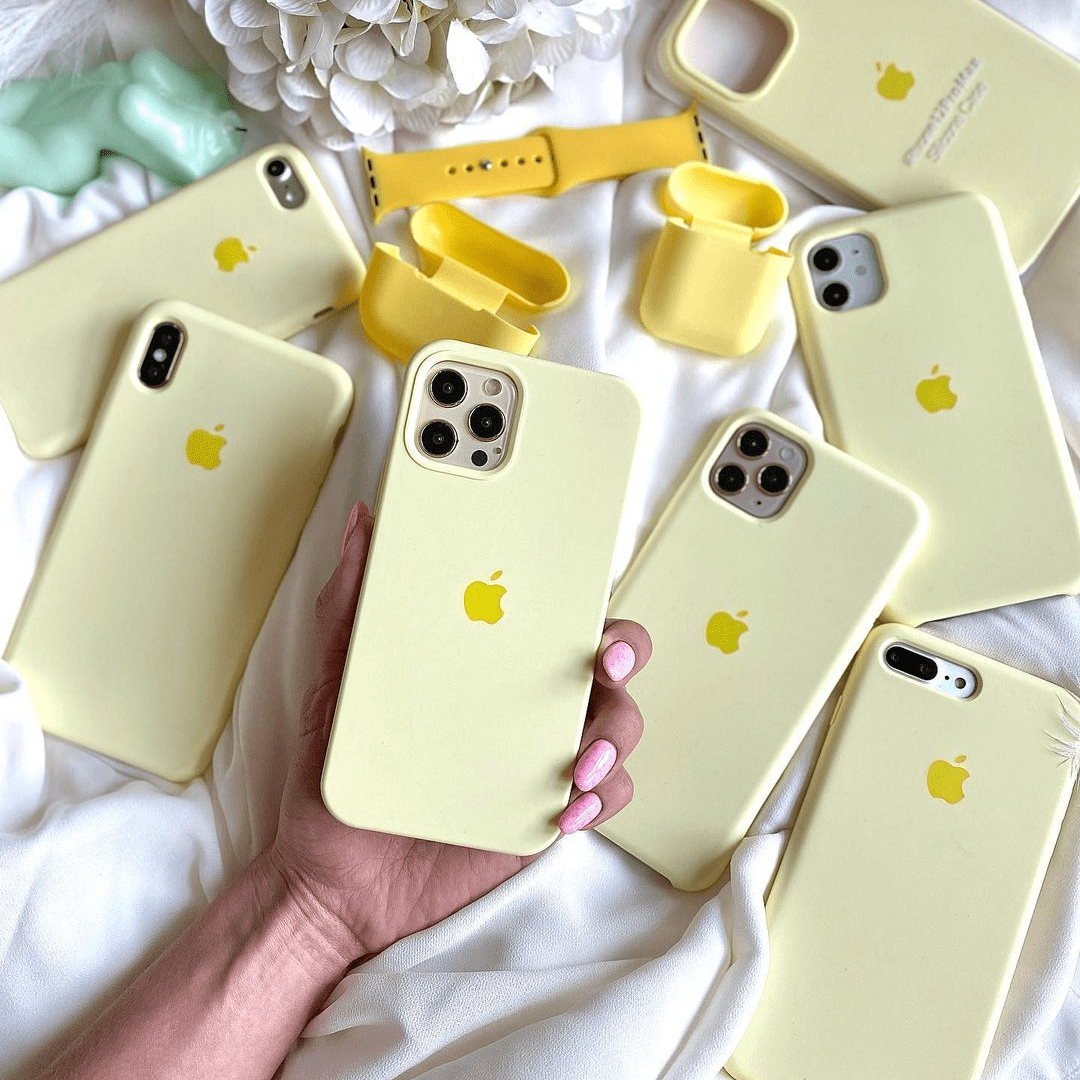 iPhone Silicone Case (Creamy Yellow) - Agenda365.com