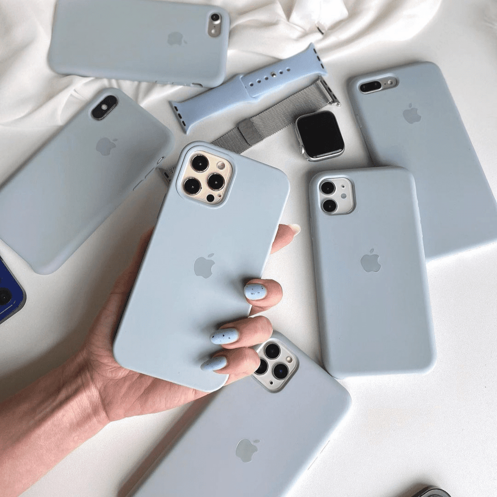 iPhone Silicone Case (Grey Blue) - Agenda365.com