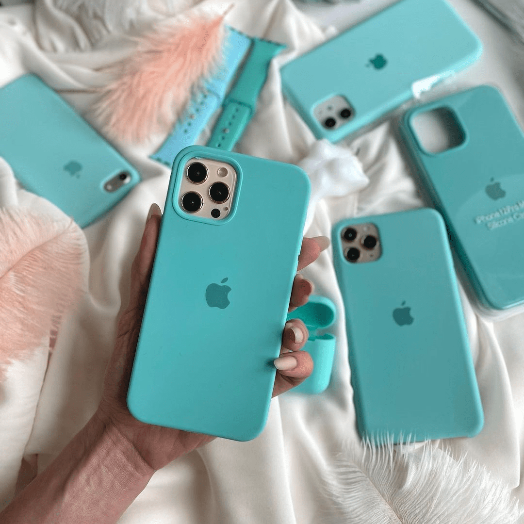 iPhone Silicone Case (Ice Sea Blue) - Agenda365.com