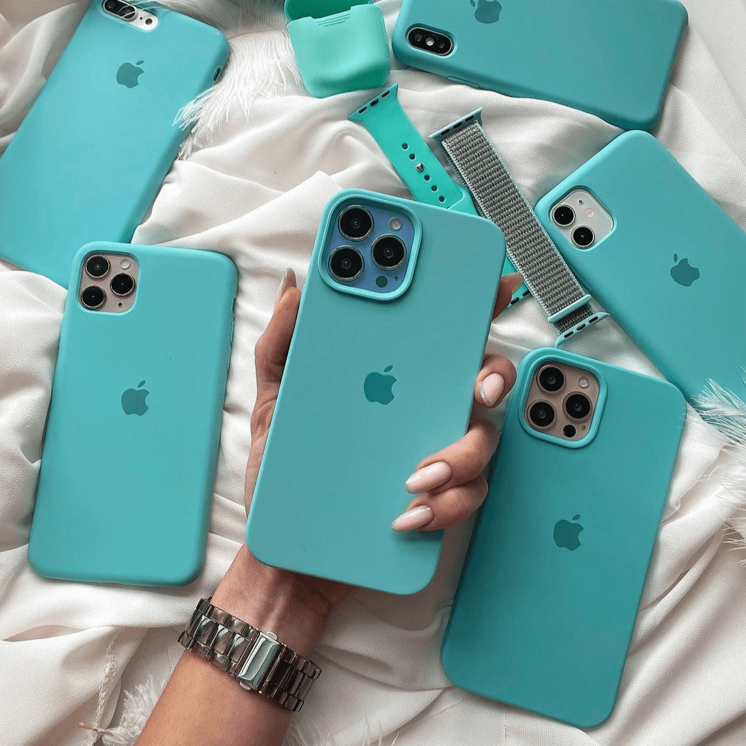iPhone Silicone Case (Ice Sea Blue) - Agenda365.com