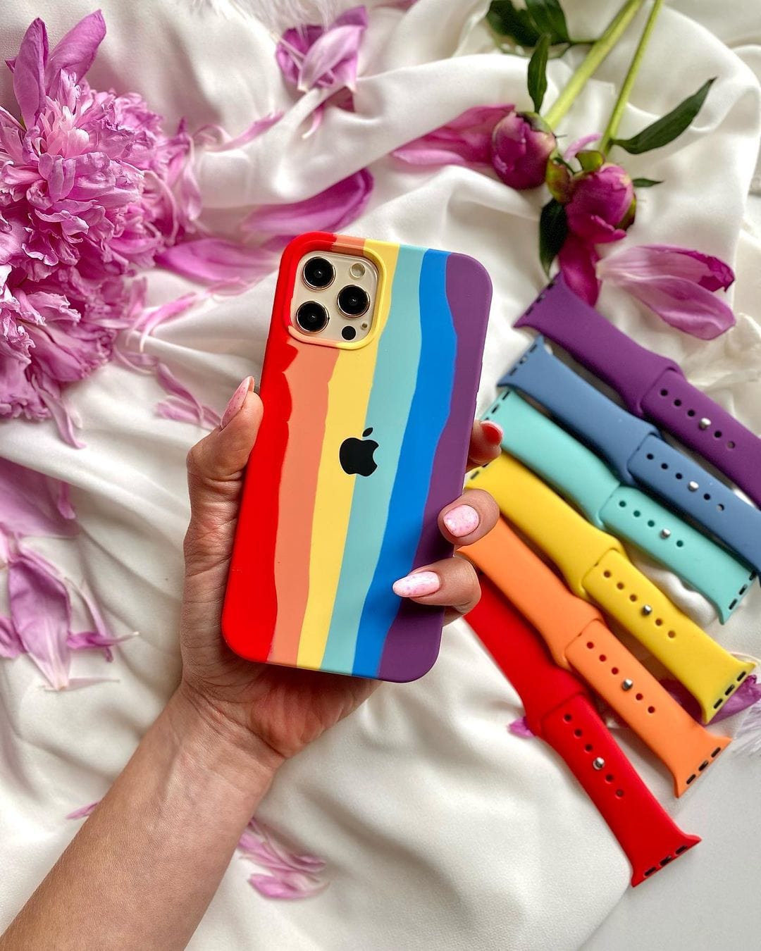 iPhone Silicone Case (Rainbow) - Agenda365.com
