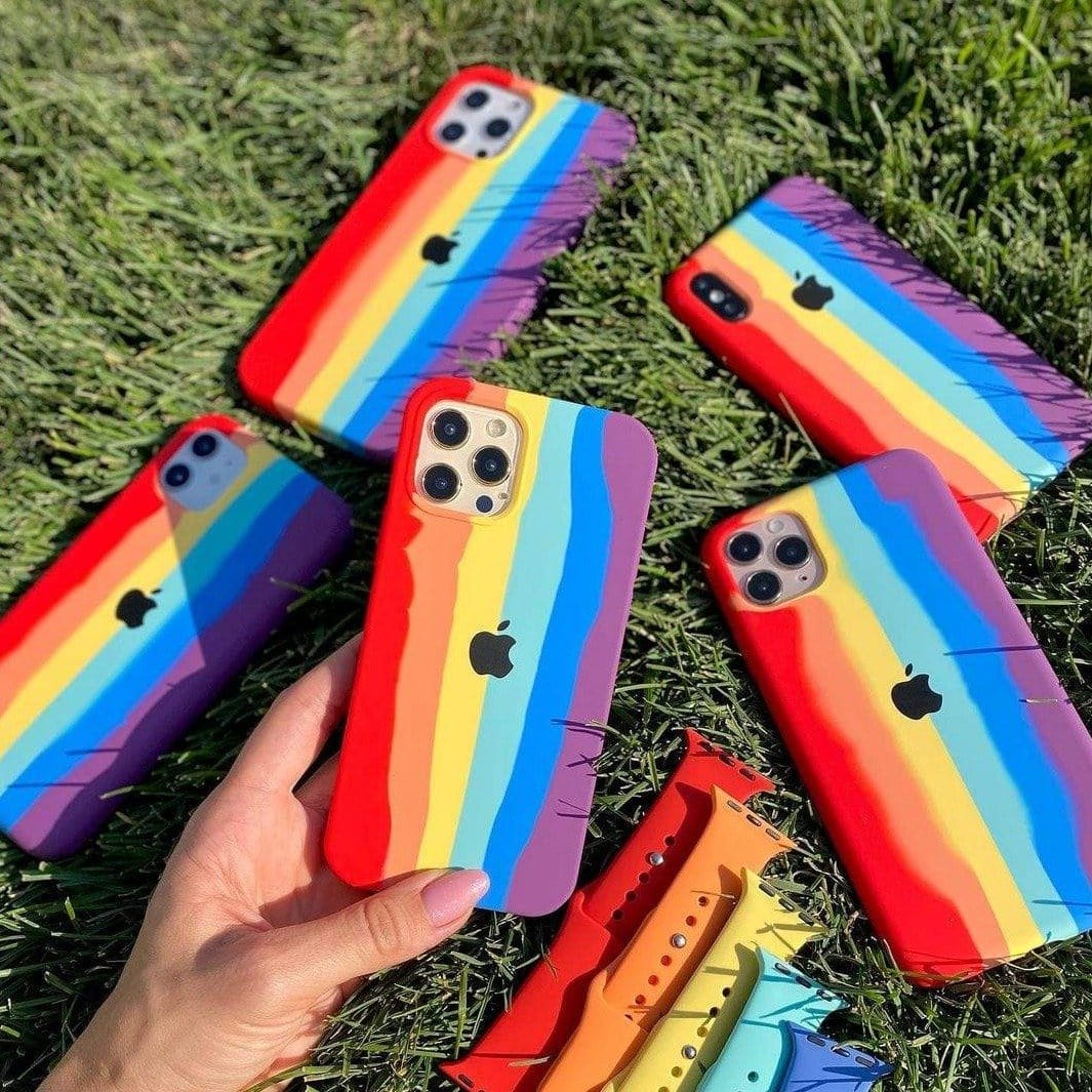 iPhone Silicone Case (Rainbow) - Agenda365.com