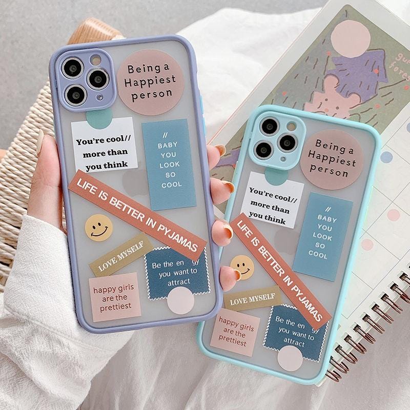 Cute Label Words iPhone Case - Agenda365.com