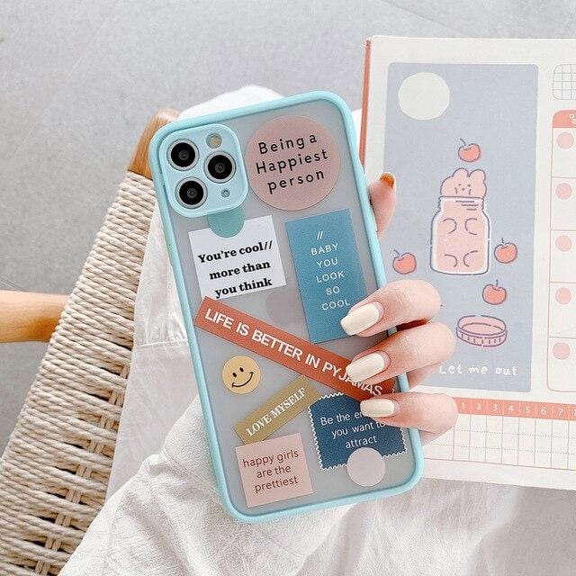 Cute Label Words iPhone Case - Agenda365.com