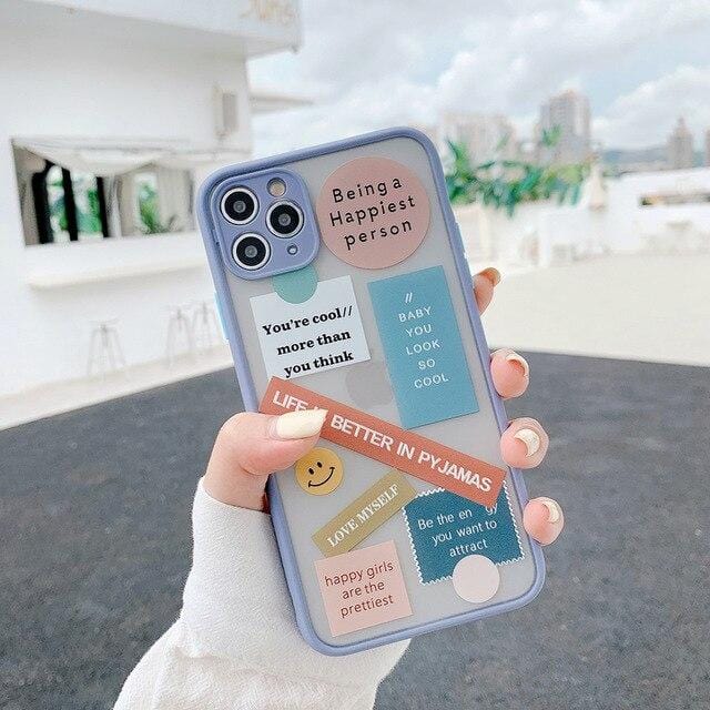 Cute Label Words iPhone Case - Agenda365.com