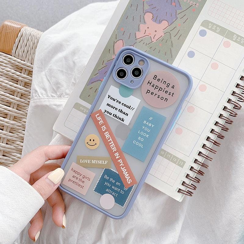 Cute Label Words iPhone Case - Agenda365.com