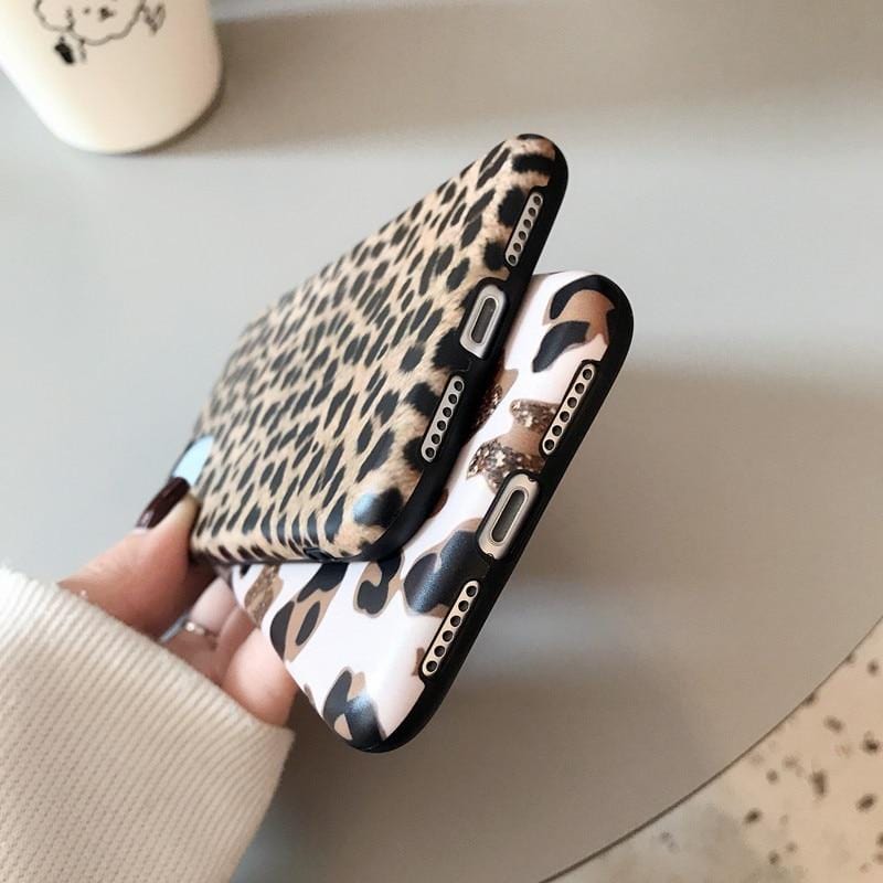 Leopard Print Lanyard iPhone Case - Agenda365.com