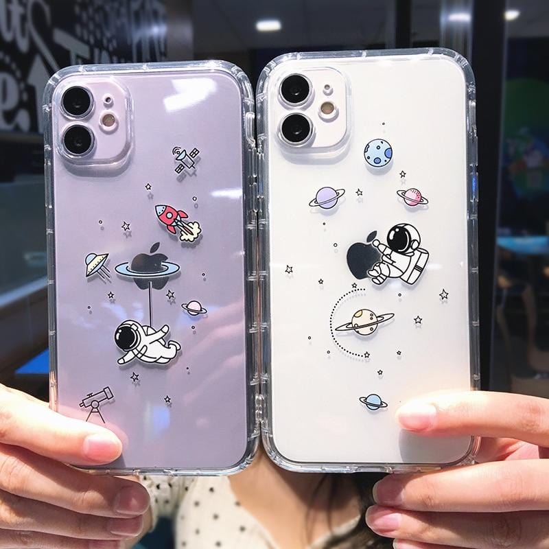 Cute Cartoon Astronaut Planet iPhone Case - Agenda365.com