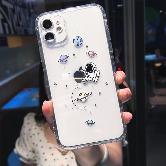 Cute Cartoon Astronaut Planet iPhone Case - Agenda365.com