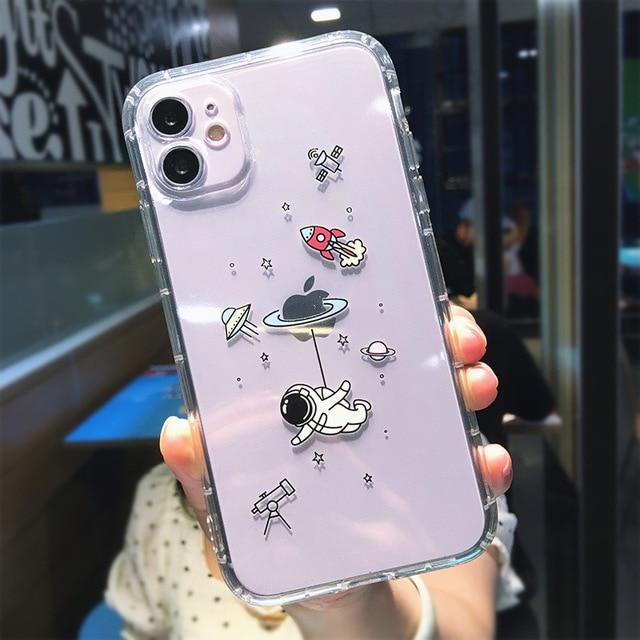 Cute Cartoon Astronaut Planet iPhone Case - Agenda365.com
