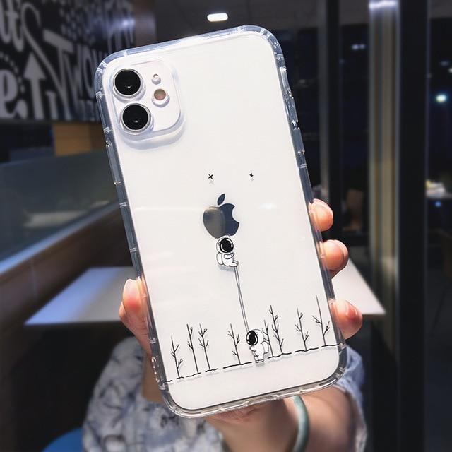 Cute Cartoon Astronaut Planet iPhone Case - Agenda365.com
