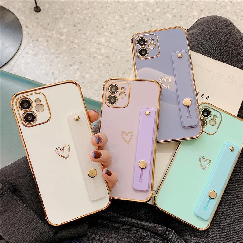 Wrist Strap Electroplated Bumper iPhone Case - Agenda365.com