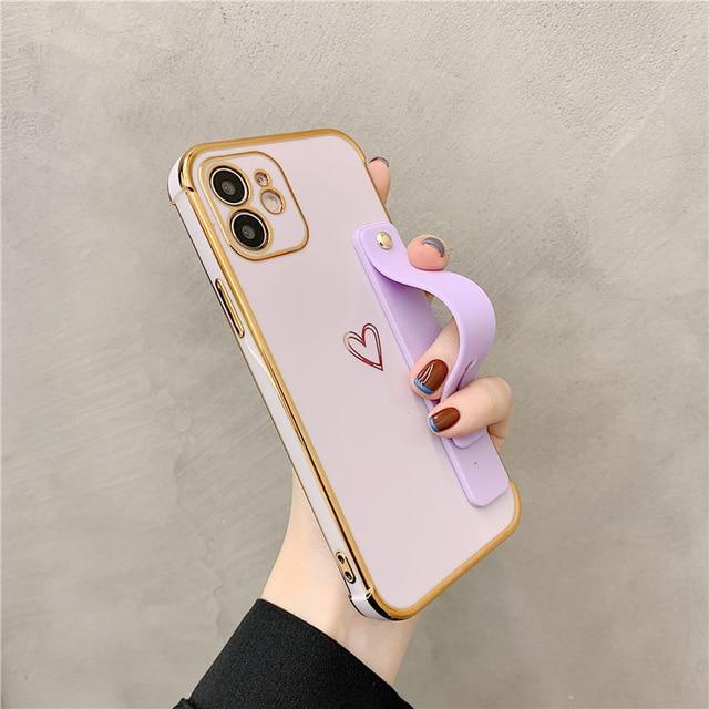 Wrist Strap Electroplated Bumper iPhone Case - Agenda365.com