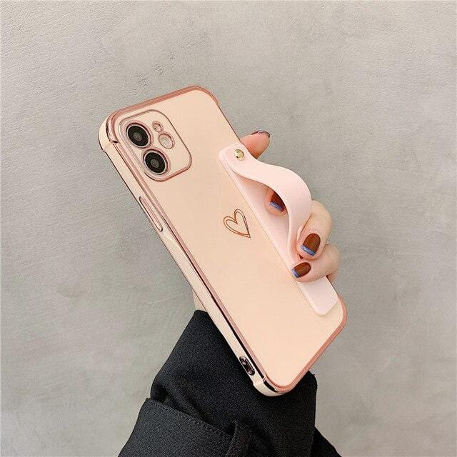 Wrist Strap Electroplated Bumper iPhone Case - Agenda365.com