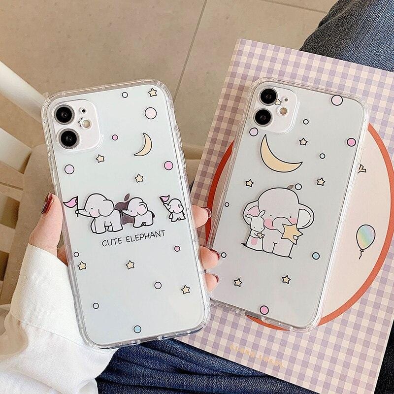 Cartoon Elephant Shockproof iPhone Case - Agenda365.com