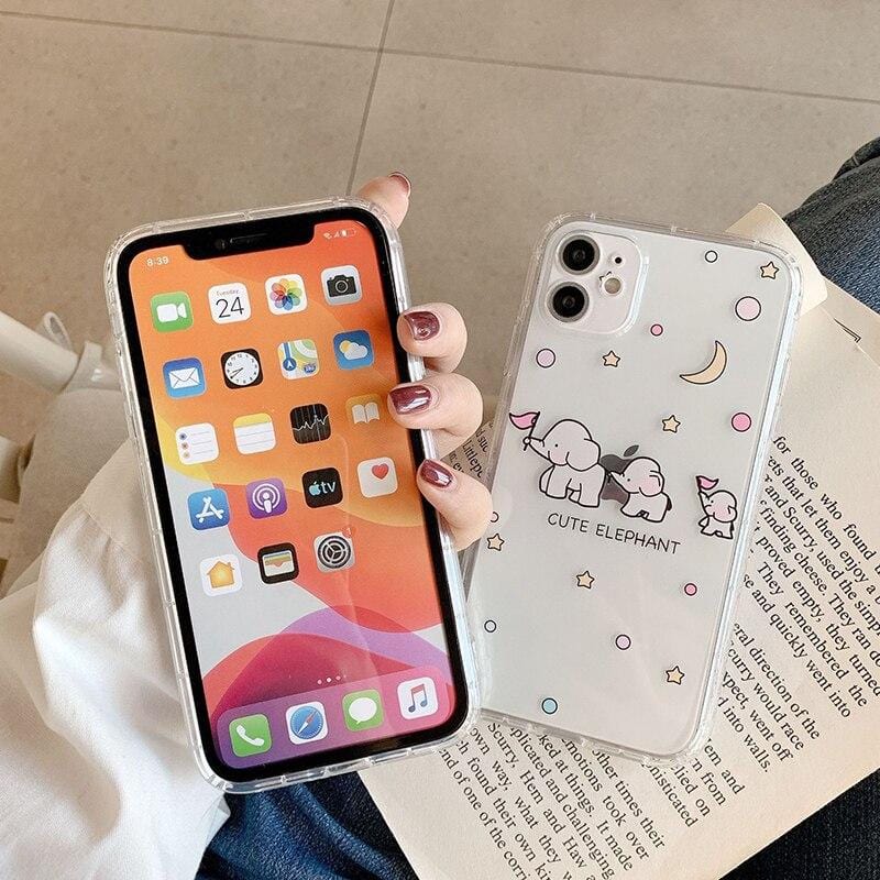 Cartoon Elephant Shockproof iPhone Case - Agenda365.com