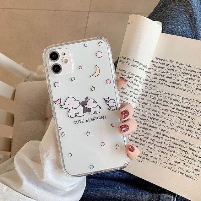 Cartoon Elephant Shockproof iPhone Case - Agenda365.com