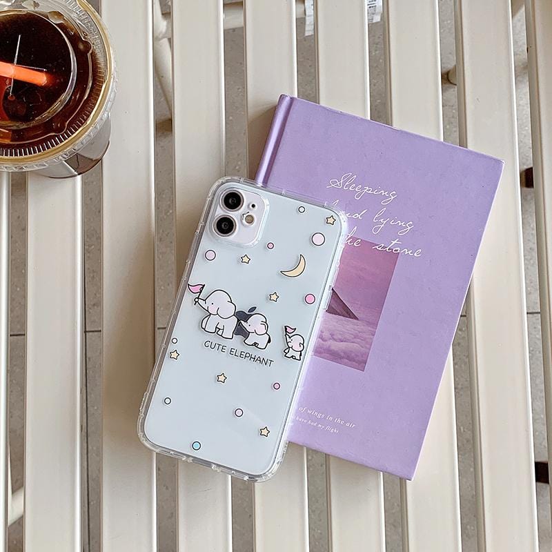 Cartoon Elephant Shockproof iPhone Case - Agenda365.com