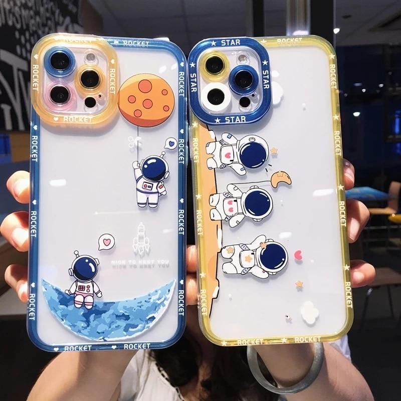 Shockproof Cartoon Astronaut iPhone Case - Agenda365.com