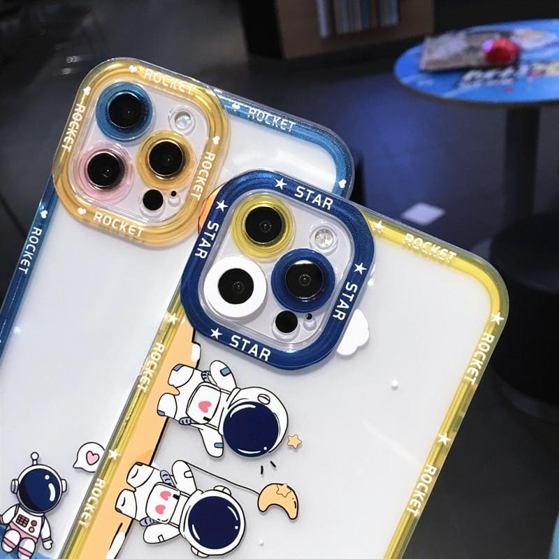Shockproof Cartoon Astronaut iPhone Case - Agenda365.com