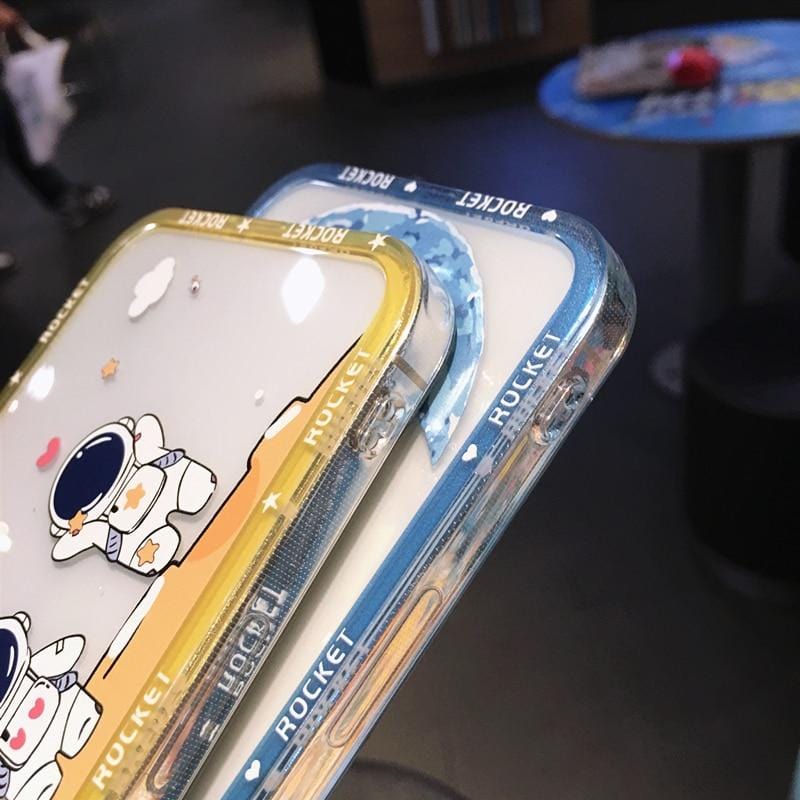 Shockproof Cartoon Astronaut iPhone Case - Agenda365.com