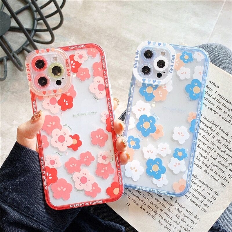 Transparent Fashion Flowers iPhone Case - Agenda365.com