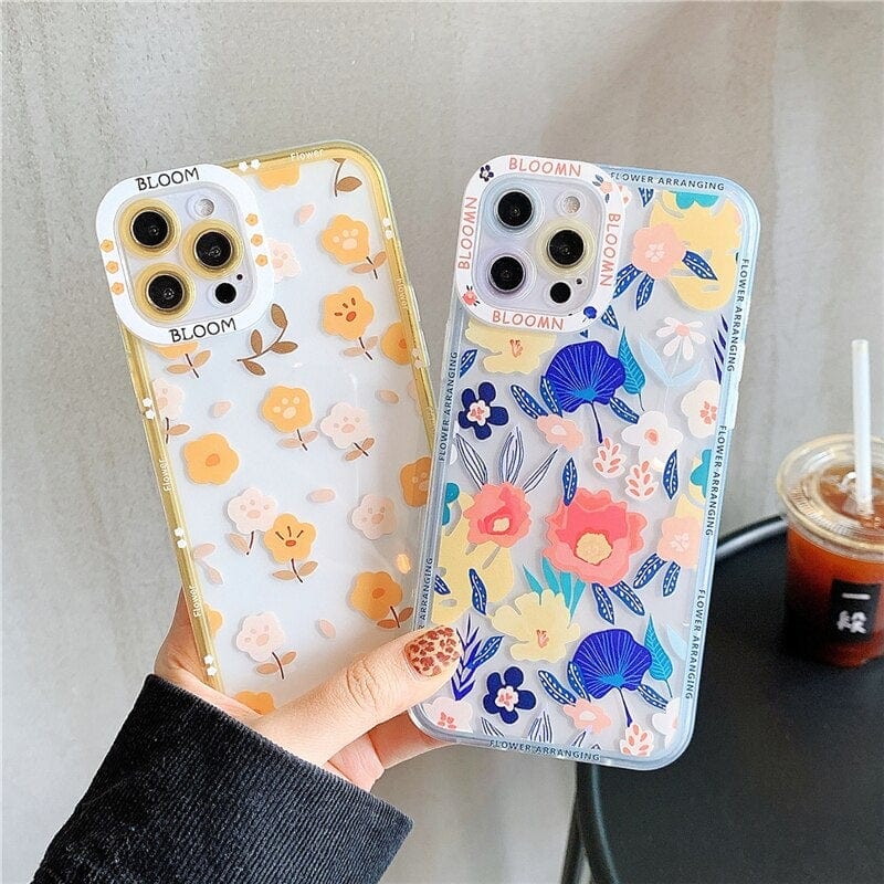 Transparent Fashion Flowers iPhone Case - Agenda365.com