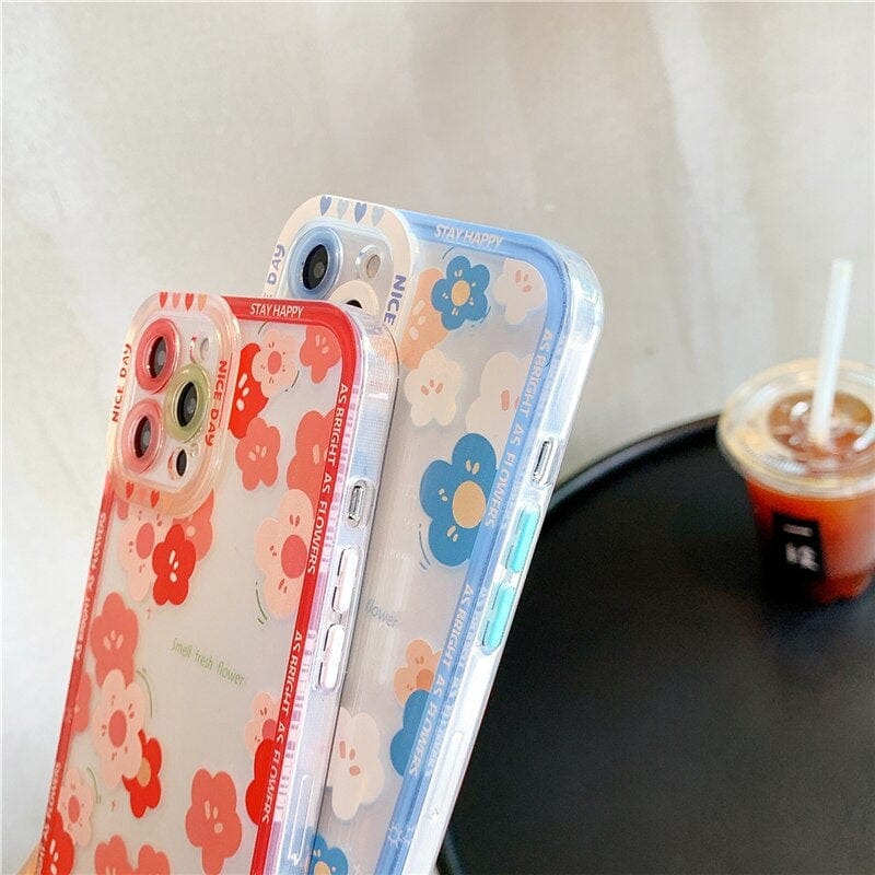 Transparent Fashion Flowers iPhone Case - Agenda365.com