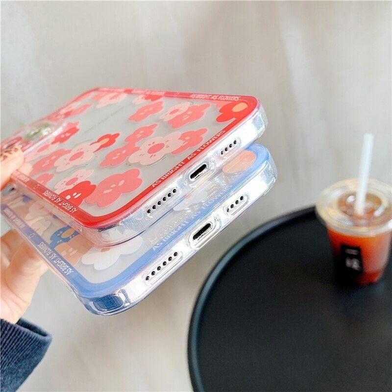 Transparent Fashion Flowers iPhone Case - Agenda365.com