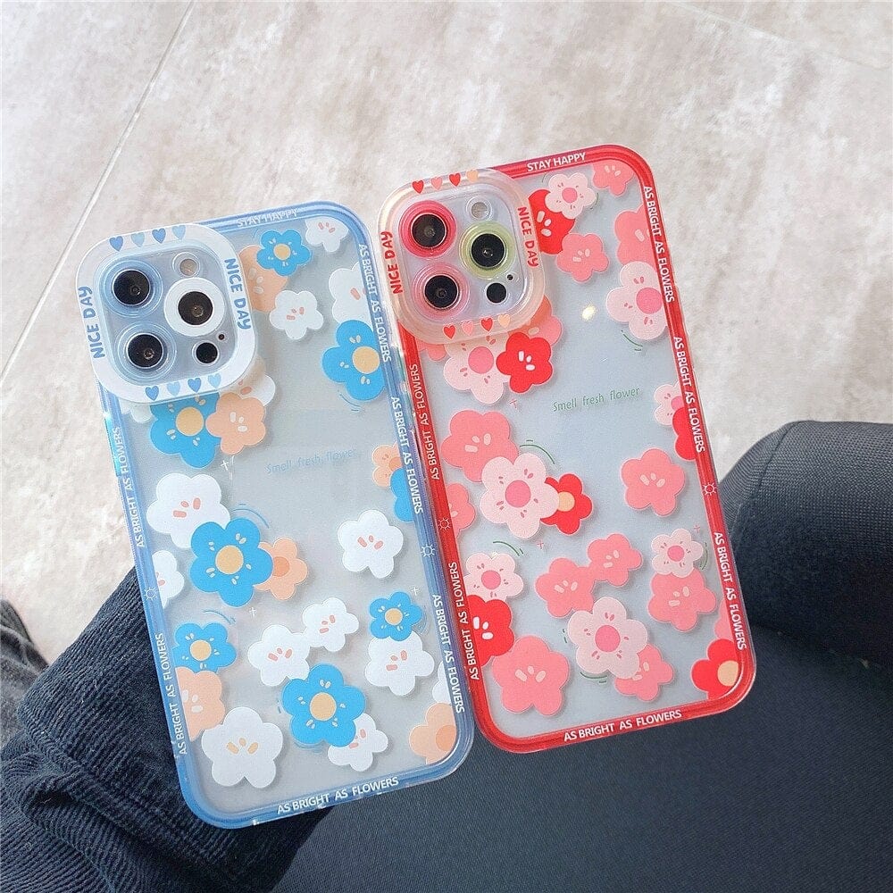Transparent Fashion Flowers iPhone Case - Agenda365.com