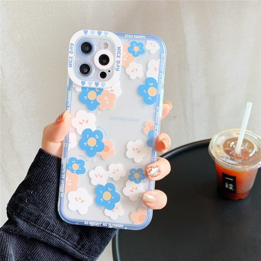 Transparent Fashion Flowers iPhone Case - Agenda365.com
