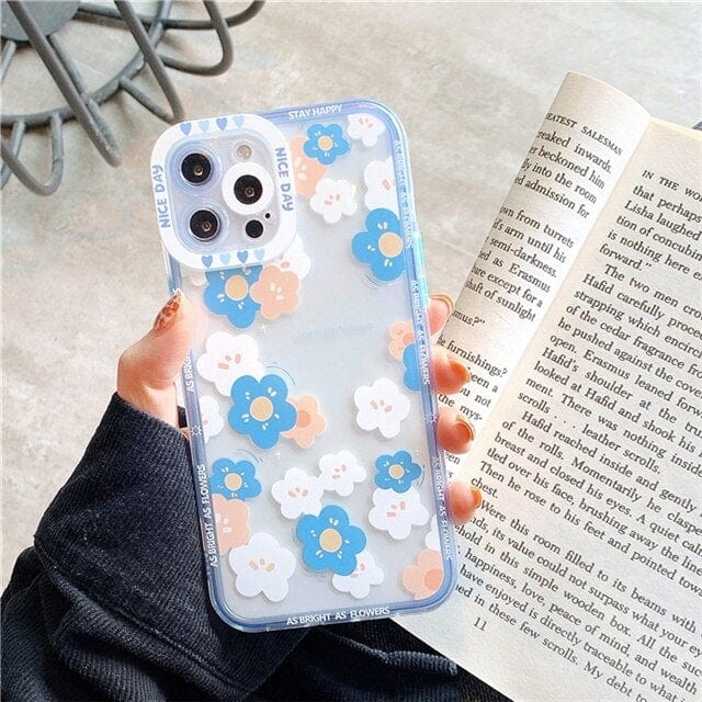 Transparent Fashion Flowers iPhone Case - Agenda365.com