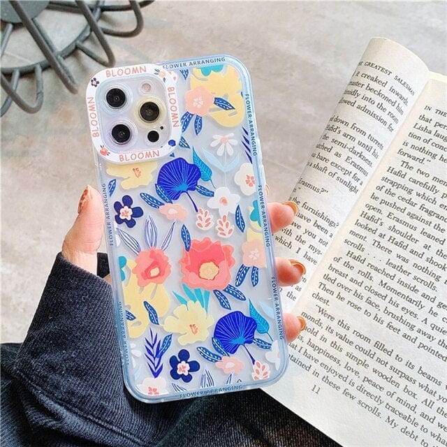 Transparent Fashion Flowers iPhone Case - Agenda365.com