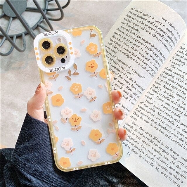 Transparent Fashion Flowers iPhone Case - Agenda365.com
