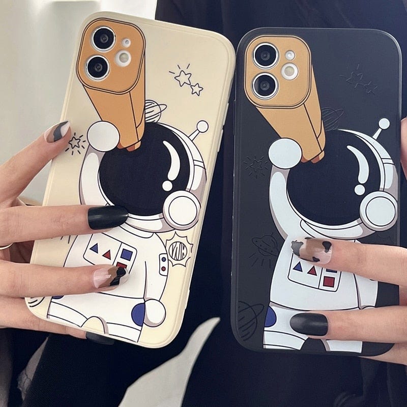 Cartoon Astronaut Planet iPhone Case - Agenda365.com