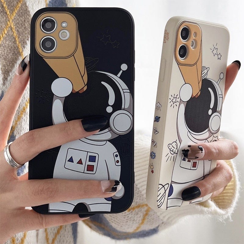 Cartoon Astronaut Planet iPhone Case - Agenda365.com