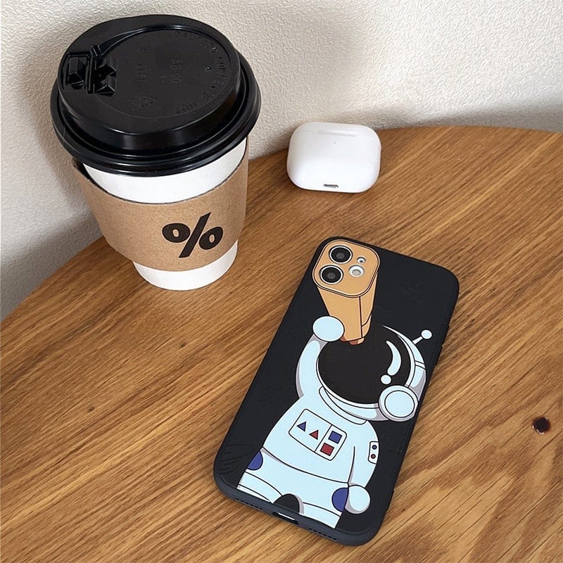 Cartoon Astronaut Planet iPhone Case - Agenda365.com