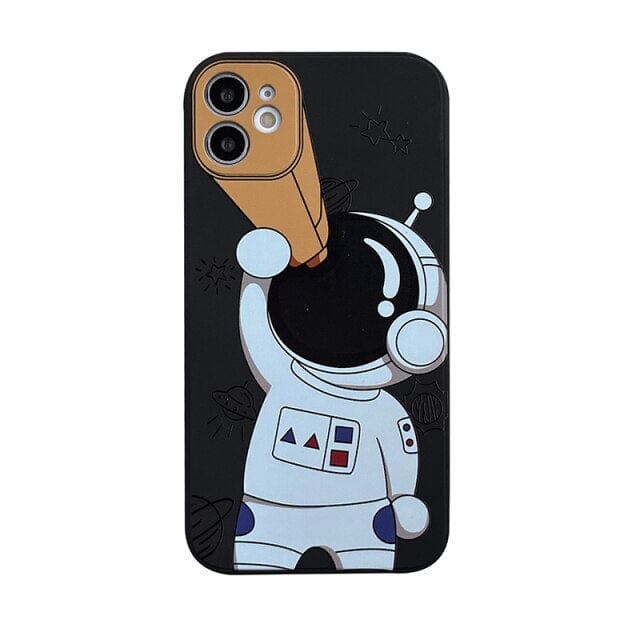 Cartoon Astronaut Planet iPhone Case - Agenda365.com