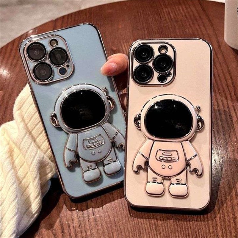 Electroplated Astronaut Folding iPhone Case - Agenda365.com