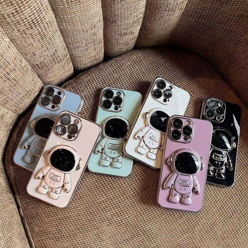 Electroplated Astronaut Folding iPhone Case - Agenda365.com